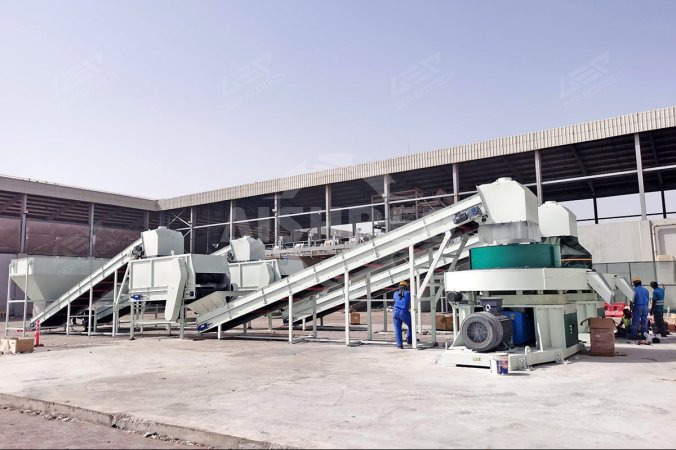 Ligne de production de granulés RDF à partir de déchets municipaux solides aux Émirats arabes unis