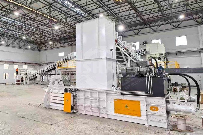 Compacteur de déchets pour un projet de valorisation des déchets de construction en combustible alternatif à Shanghai