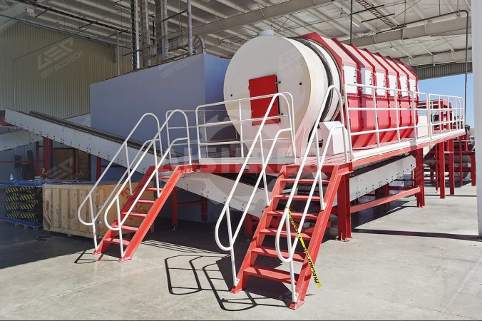 Crible à tambour pour projet de recyclage des déchets d'aluminium au Mexique